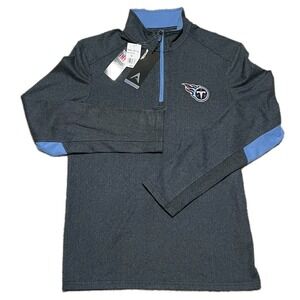 Tennessee‎ Titans Pullover Zip Mens S - Medium Blue Embroidered Logo NWT MSRP 70